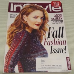 Drew Barrymore InStyle Magazine September 2013 Fashion Hair 716 Pages HUGE Issue