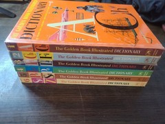 1961 The Golden Press Book Illustrated Dictionary Volumes 1-6 complete set HC