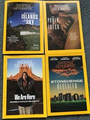 National Geographic x 4 issues from 2022, April June July August Lot b7