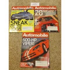 AUTOMOBILE Car MAGAZINE LOT OF 5 ISSUES 2006 2007 Collectible