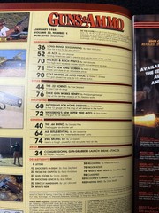 Guns & Ammo Magazine January 1988 .45 ACP .44 Rhino Vintage Firearms Hunting