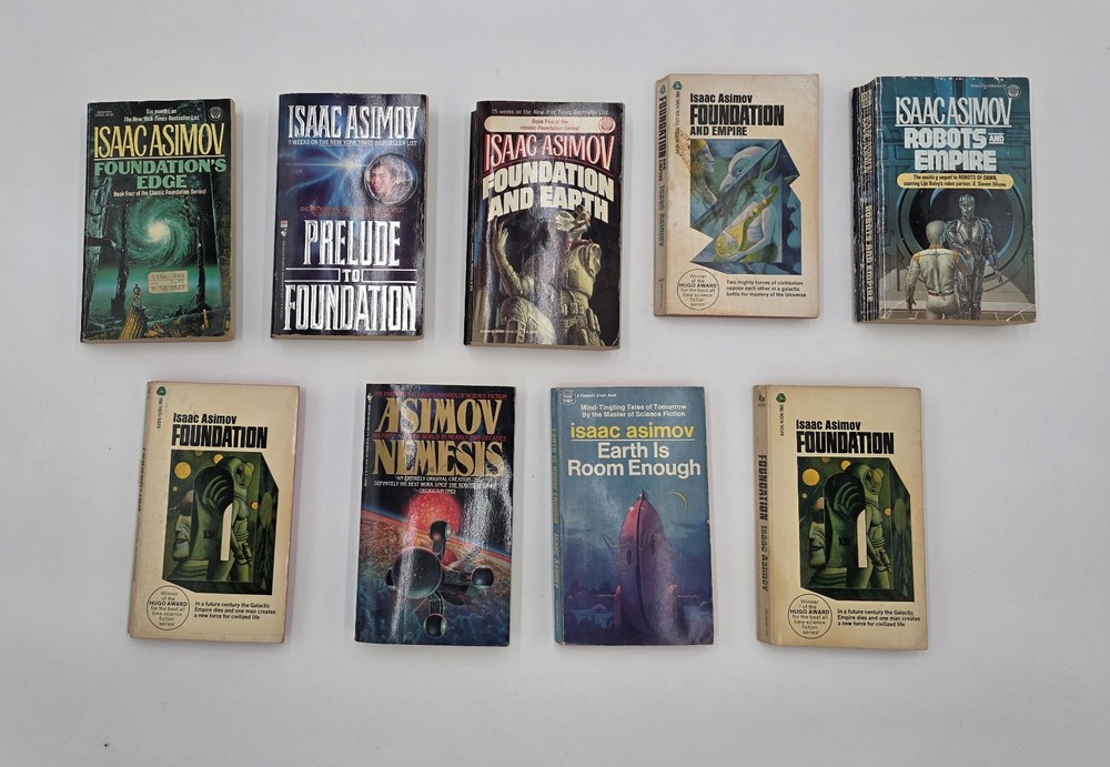 Isaac Asimov Sci-fi Vintage 16 Book Lot (Science Fiction)