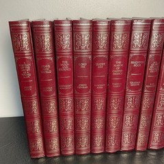 10 Guild Publishing Classics London Red Faux Leather Hardback Books 1978 England