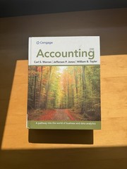 Accounting by Jefferson Jones, Carl Warren and William Tayler (2023, Hardcover)