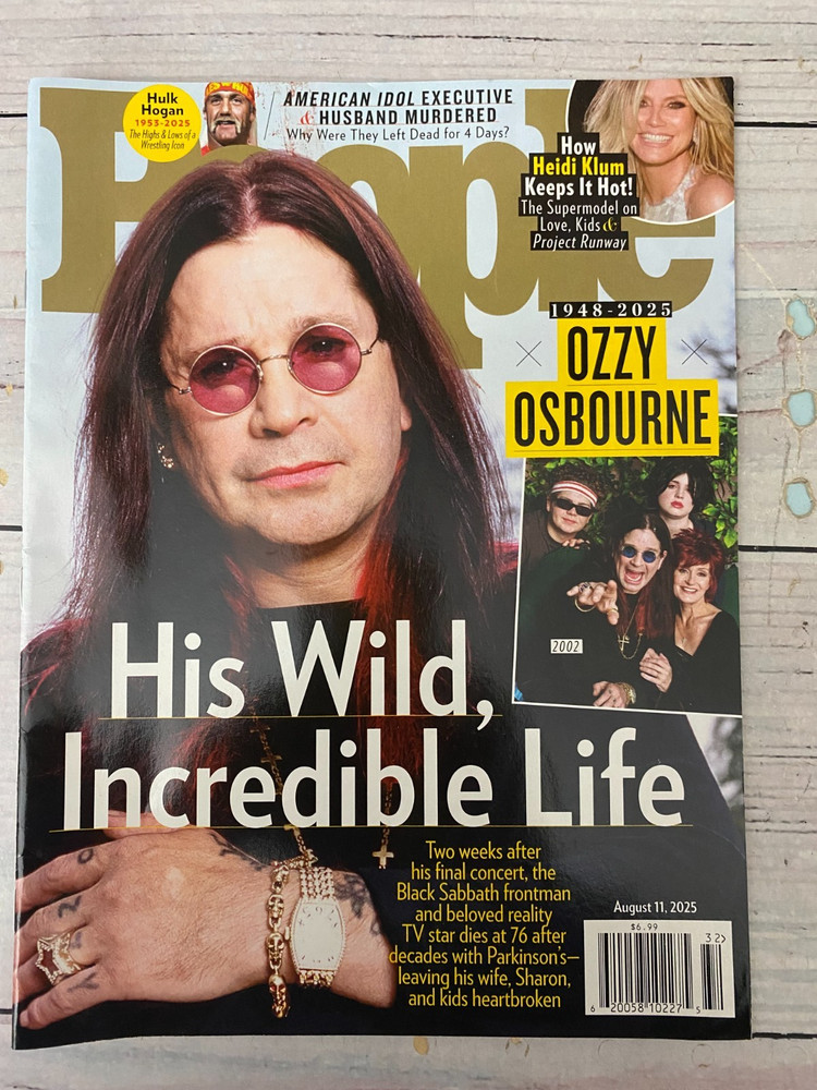 People August 11, 2025 Magazine Exclusive How Heidi Keeps it Hot Hulk Hogan Ozzy