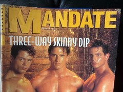 Mandate Magazine 8/96 vintage gay interest male pinups