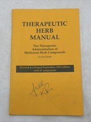 VTG 1993 Therapeutic Herb Manual Medicinal Ed Smith Ephemera AD