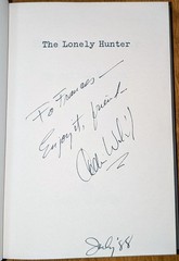 SIGNED Collin Wilcox, THE LONELY HUNTER. 1st ed./1st printing, 1969. Review Copy