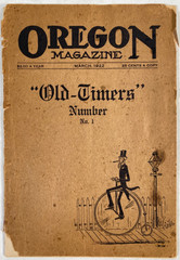 1922 March OREGON MAGAZINE Historical Journal of Salem, Oregon BASEBALL ARTS ADS