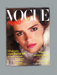 VOGUE-AUGUST 1980- GIA’s ONLY AMER VOGUE COVER-LAUREN HUTTON-OLIVIA NEWTON JOHN