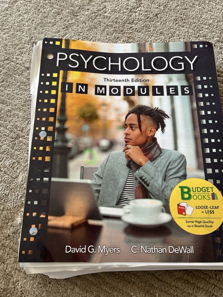 Psychology in Modules Thirteenth Edition Loose-Leaf Textbook by Myers & DeWall