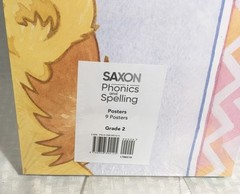 SAXON PHONICS AND SPELLING GRADE 2 / SET OF 9 POSTERS / NEW