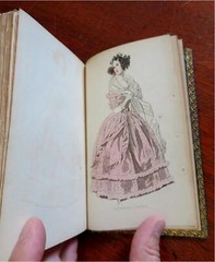 Women’s Fashion Dress c. 1830-40 Evening & Morning book w/ 65 hand color plates