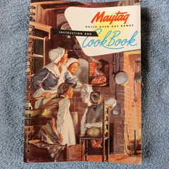 1949 MAYTAG DUTCH OVEN GAS RANGE COOK BOOK – SPIRAL BOUND – FREE SHIPPING !!!