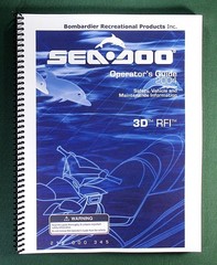 2004 SeaDoo 3D RFI Operator’s Manual with Protective Covers