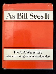 As Bill Sees It HC DJ 1993 Alcoholics Anonymous AA Recovery Bill W. Book VG