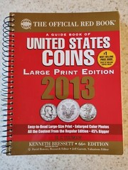 THE OFFICIAL RED BOOK OF U.S. COINS ~ LARGE PRINT EDITION ~ 2013 ~ 448 PAGES