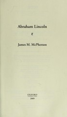Abraham Lincoln, McPherson, James M., Very Good Book