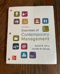 New/Sealed Looseleaf Essentials of Contemporary Management Jones, George 9th