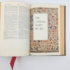 Vintage 1953 Catholic Family Holy Bible John J Crawley Illustrated Hardcover