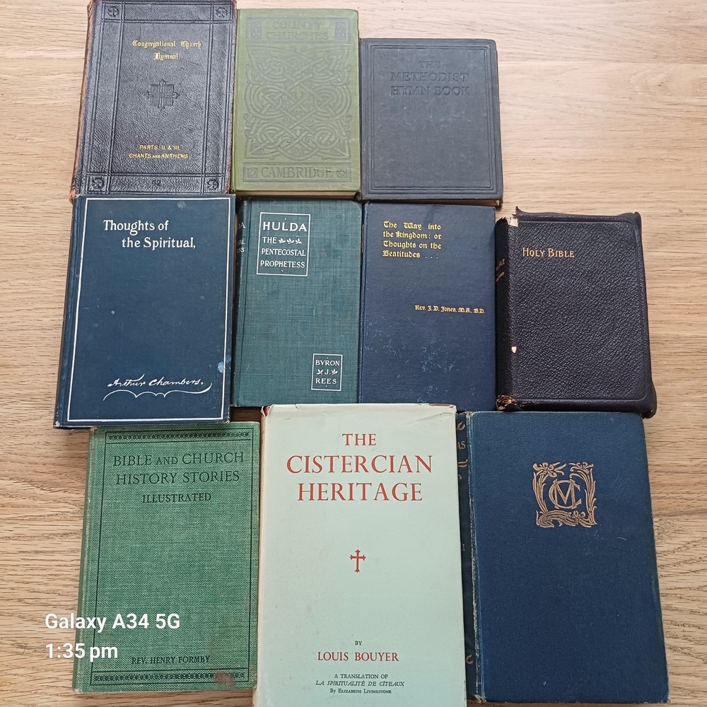 VINTAGE/ANTIQUE LOT OF 10 Christian Books Various Subjects/ Authors/ Conditions