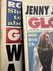 Lot of 14 Vintage GLOBE Magazines 1994,95 Famous People On Cover