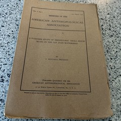 Memoirs of the American Anthropological Assn. 1918 Prehistoric SanJuan Watershed