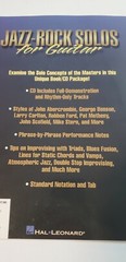 Hal Leonard Jazz-Rock Solos for Guitar SC Book No CD HL00695449 40 pages