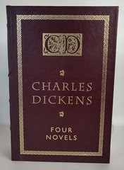 Four Novels Charles Dickens 1992 Barnes & Noble Leatherbound Maroon HC