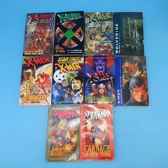 10x lot vintage Marvel superhero novels X-Men Spider-Man Star Trek Avengers!