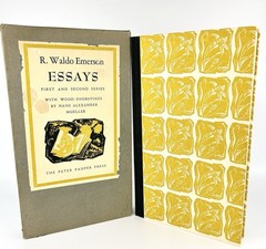 Ralph Waldo Emerson Essays With Wood Engravings Peter Pauper Press Slipcase