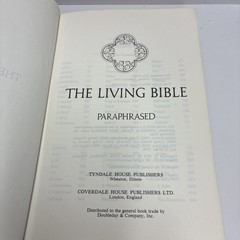 The Living Bible Paraphrased TYNDALE (1971, Hardcover) Dark Green