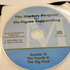 AWAI MASTERS PROGRAM FOR SIX FIGURE COPYWRITING DISC 13 THE FOURTH P BIG PUSH CD