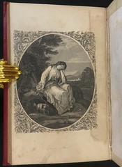 THE LADIES WREATH Antique Victorian Gift Book COLOR PLATES Fine Leather Binding