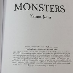 MONSTERS by Jason Kennon Book NEW 2025 1st Print Hardcover