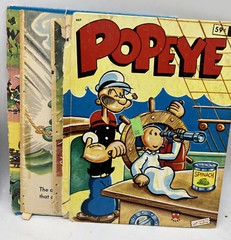 Lot Of 8 Children’s Books Raggedy Ann Popeye Santa’s Toy Shop