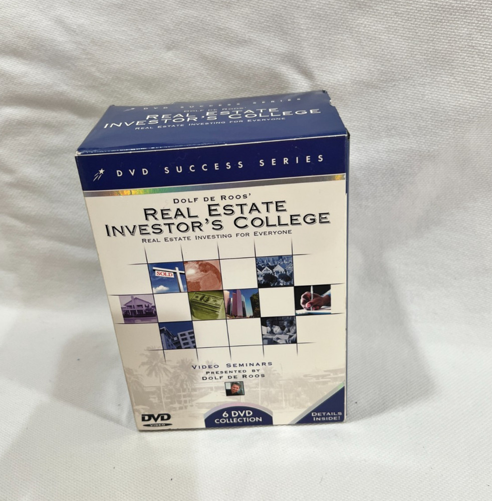 Dolf De Roos’ Real Estate Investors College Video Seminar 6 DVD’s Boxed Set