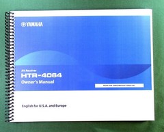 Yamaha HTR-4064 Instruction Manual: Full Color 116 Pages & Protective Covers!