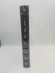 1995 Britannica Annual World Data Book of the Year Blue Leather NEW-SEALED