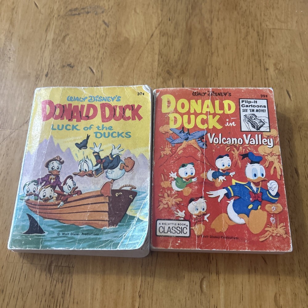 Walt Disney’s Donald Duck in Volcano Valley Big Little Book & Luck Of The Duck
