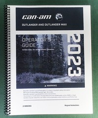 2023 Can-Am Outlander MAX 650 XT Owner’s Manual: 274 Pages & Protective Covers