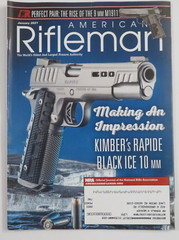 American Rifleman Magazine – January 2021, Kimbler’s Rapide Black Ice 10 mm