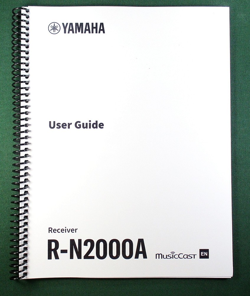 Yamaha R-N2000A Instruction Manual: Full Color 150 Pages & Protective Covers!