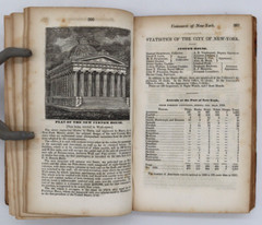 1835 New York Annual Register For 1835 First Edition Lacking the Map 484 pages