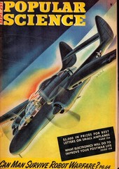 POPULAR SCIENCE SEP 44 WW2 P-61 USN QUAD 40mm BOFORS MOUNT GYROSTABILIZED GUNSIG