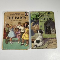 Vintage Ladybird Books – Series 563 Learning To Read – The Party, Puppies & Ki..