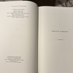 2 Leather Medical Books Surgery Gynecology Vol II #1128 Gryphon Editions