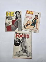 LOT 3 HE Focus Show Mini Magazines VTG 1954 Eartha Kitt Features Girls +