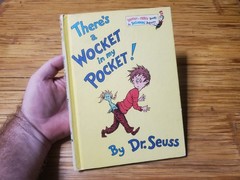 Dr.Seuss There Is A Wocket In My Pocket Storybook 1974 Hardcover Book Club