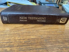 VTG SUPER GIANT PRINT BIBLE Psalms & Proverbs New Testament Old Time Gospel Hour